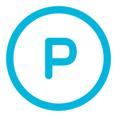 logo parking azul