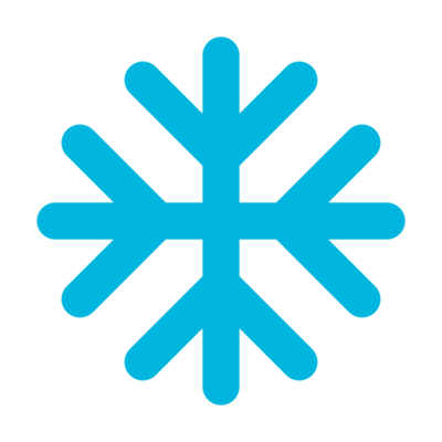 icono aire acondicionado azul