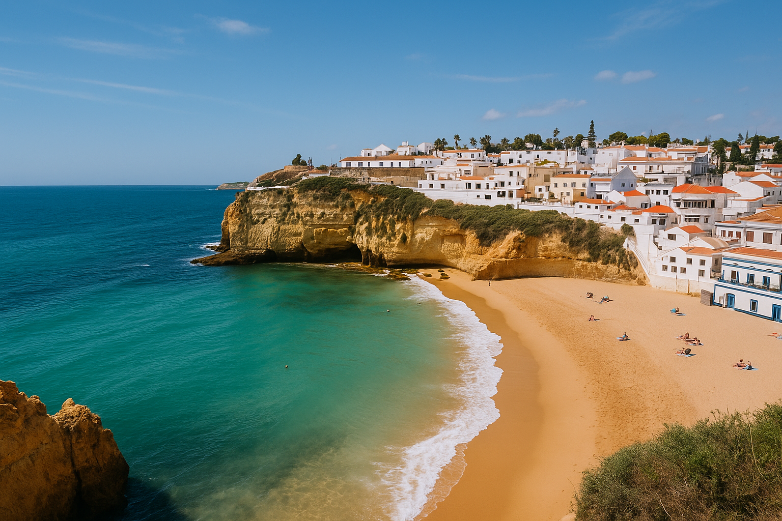 Imagen playa generada por IA